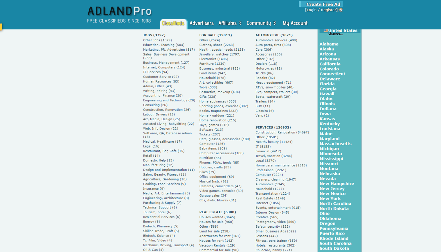 adlandpro category pages